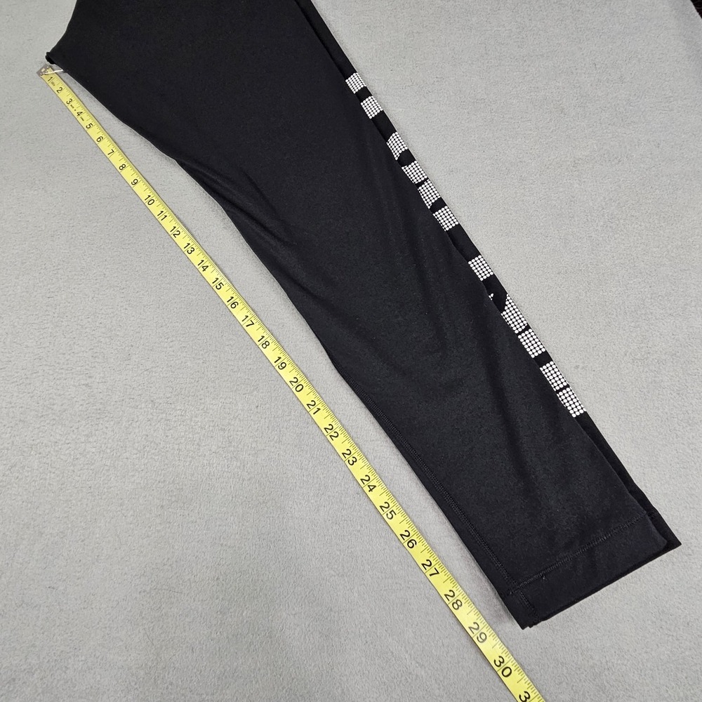 Nike Pro Dri-FIT Women's Sz XL Ankle Leggings Black White Just Do It Logo - Picture 6 of 12